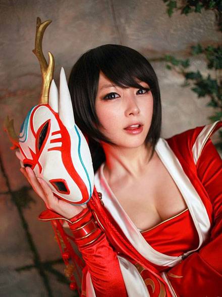 Cosplay福利/螺旋猫Doremi阿卡丽鬼舞姬版COS