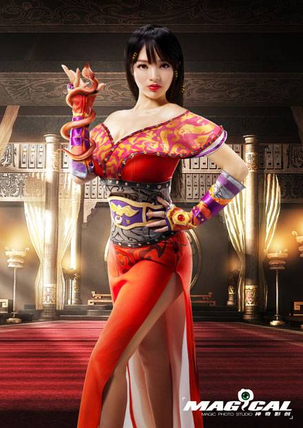 Cosplay福利/歪歪李玲《秦时明月》赤练爆乳COS