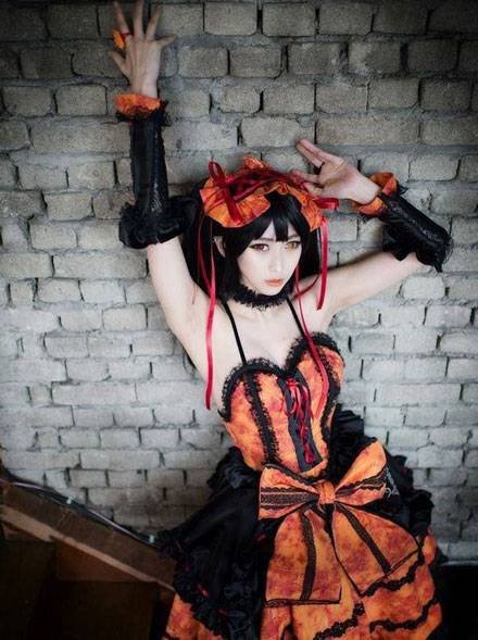 Cosplay福利/螺旋猫dolljj双色瞳萝莉时崎狂三cos