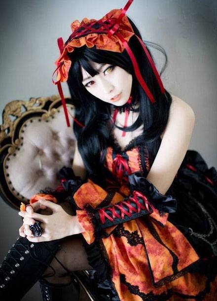 Cosplay福利/螺旋猫dolljj双色瞳萝莉时崎狂三cos