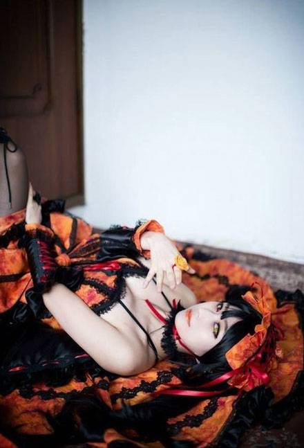 Cosplay福利/螺旋猫dolljj双色瞳萝莉时崎狂三cos