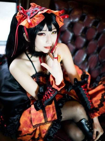 Cosplay福利/螺旋猫dolljj双色瞳萝莉时崎狂三cos