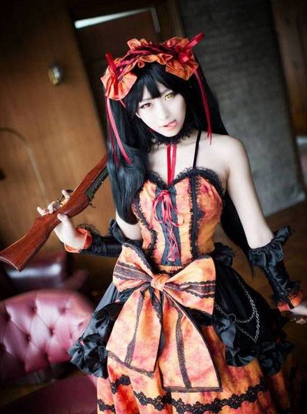 Cosplay福利/螺旋猫dolljj双色瞳萝莉时崎狂三cos