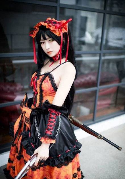 Cosplay福利/螺旋猫dolljj双色瞳萝莉时崎狂三cos