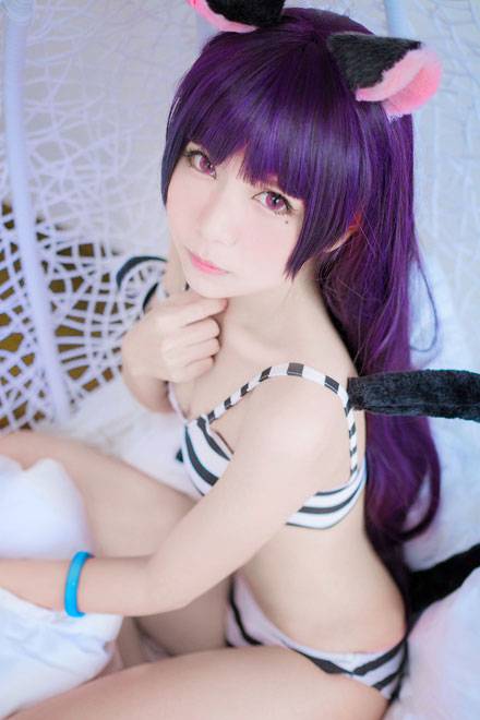 Cosplay福利/贫乳少女五更琉璃比基尼COS