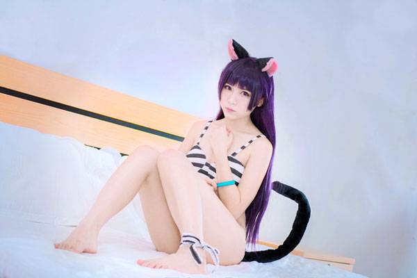 Cosplay福利/贫乳少女五更琉璃比基尼COS