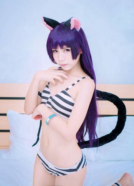 Cosplay福利/贫乳少女五更琉璃比基尼COS