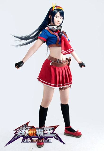 Cosplay福利/行云代言《街机霸王》雅典娜COS