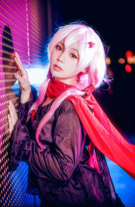 Cosplay福利/《罪恶王冠》楪祈黑色唱片封面COS