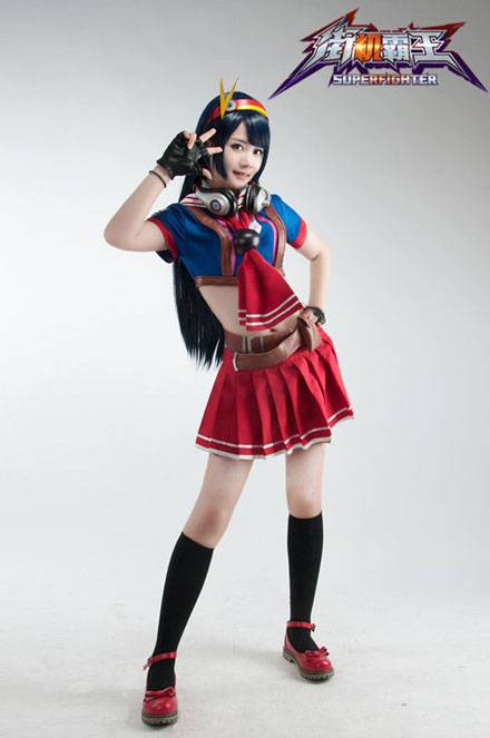 Cosplay福利/行云代言《街机霸王》雅典娜COS