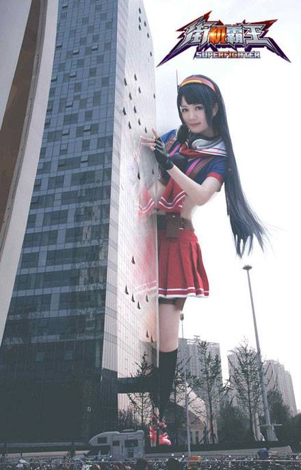 Cosplay福利/行云代言《街机霸王》雅典娜COS