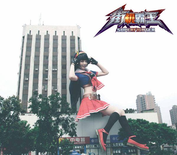 Cosplay福利/行云代言《街机霸王》雅典娜COS