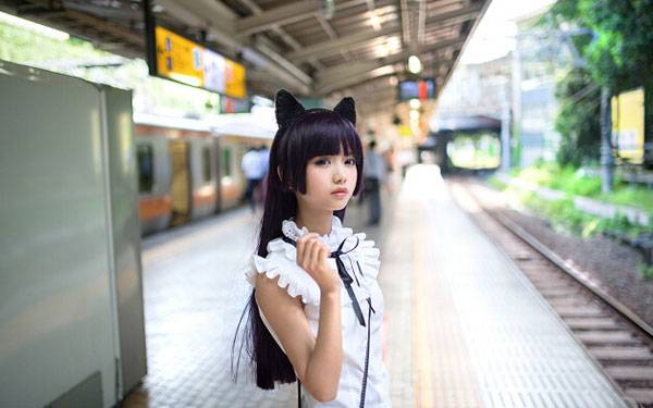 Cosplay福利/黑猫私服猫梓同学神还原COS