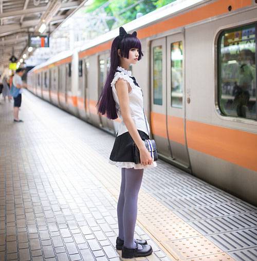 Cosplay福利/黑猫私服猫梓同学神还原COS