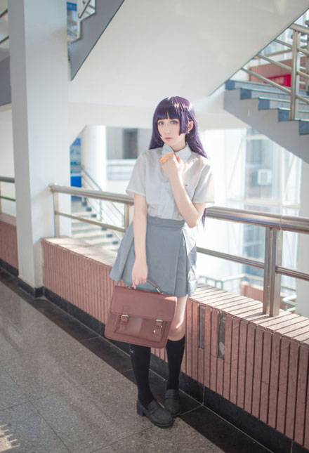 Cosplay福利/《俺妹》五更琉璃制服COS