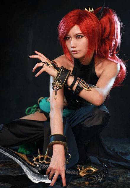 Cosplay福利/螺旋猫Tasha《乱斗西游》赤虎鲨Cos