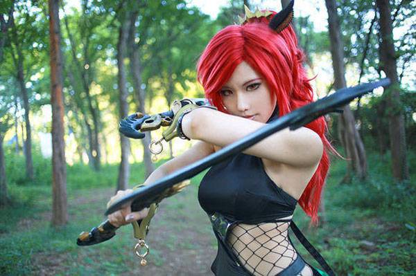 Cosplay福利/螺旋猫Tasha《乱斗西游》赤虎鲨Cos