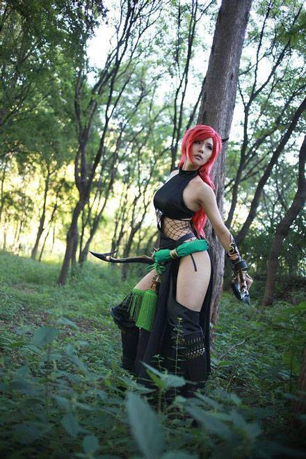 Cosplay福利/螺旋猫Tasha《乱斗西游》赤虎鲨Cos