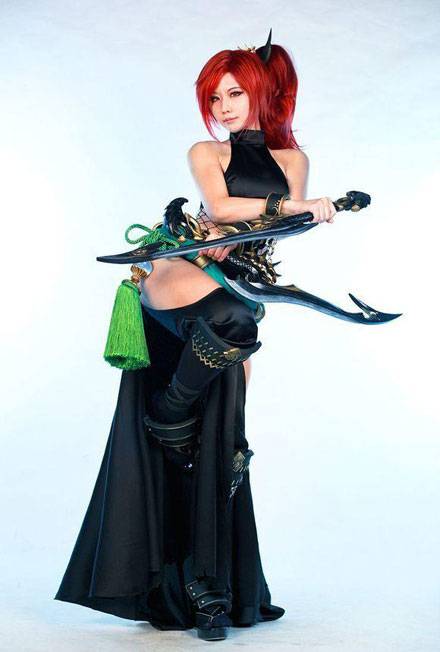 Cosplay福利/螺旋猫Tasha《乱斗西游》赤虎鲨Cos