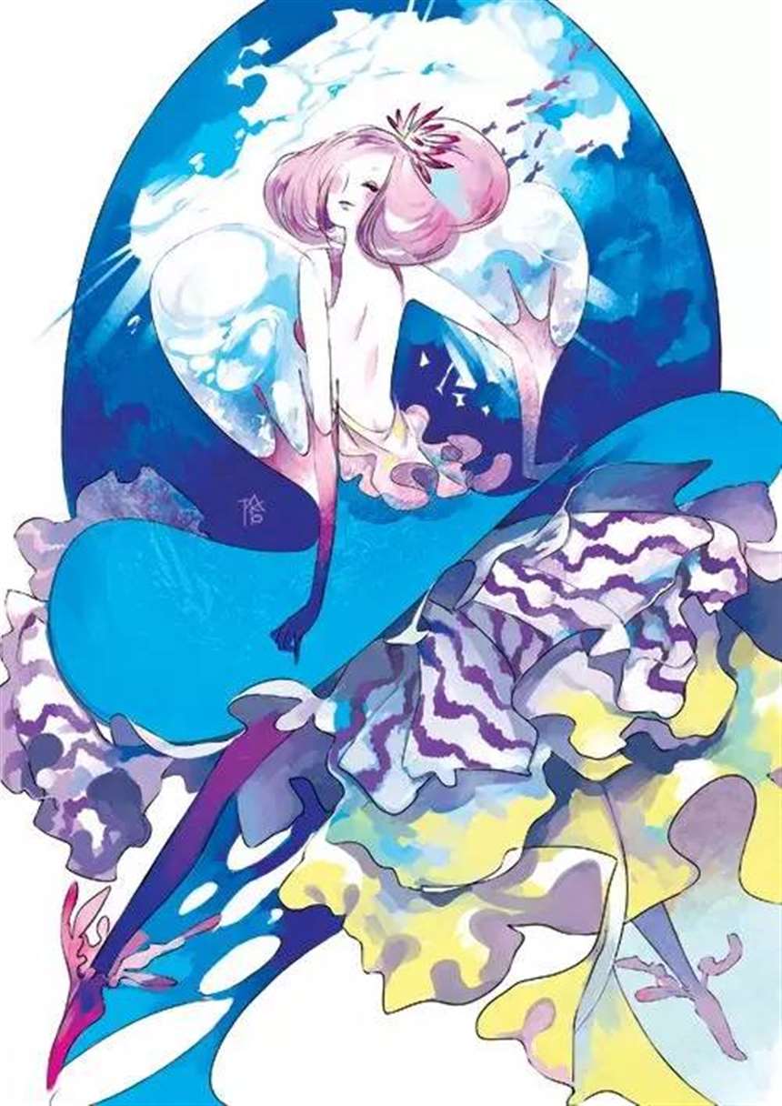 马来西亚插画师 kidchan 唯美画作