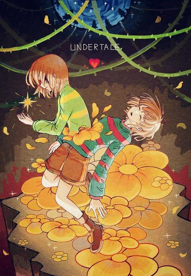 chara x flowey 污腐文本子全彩