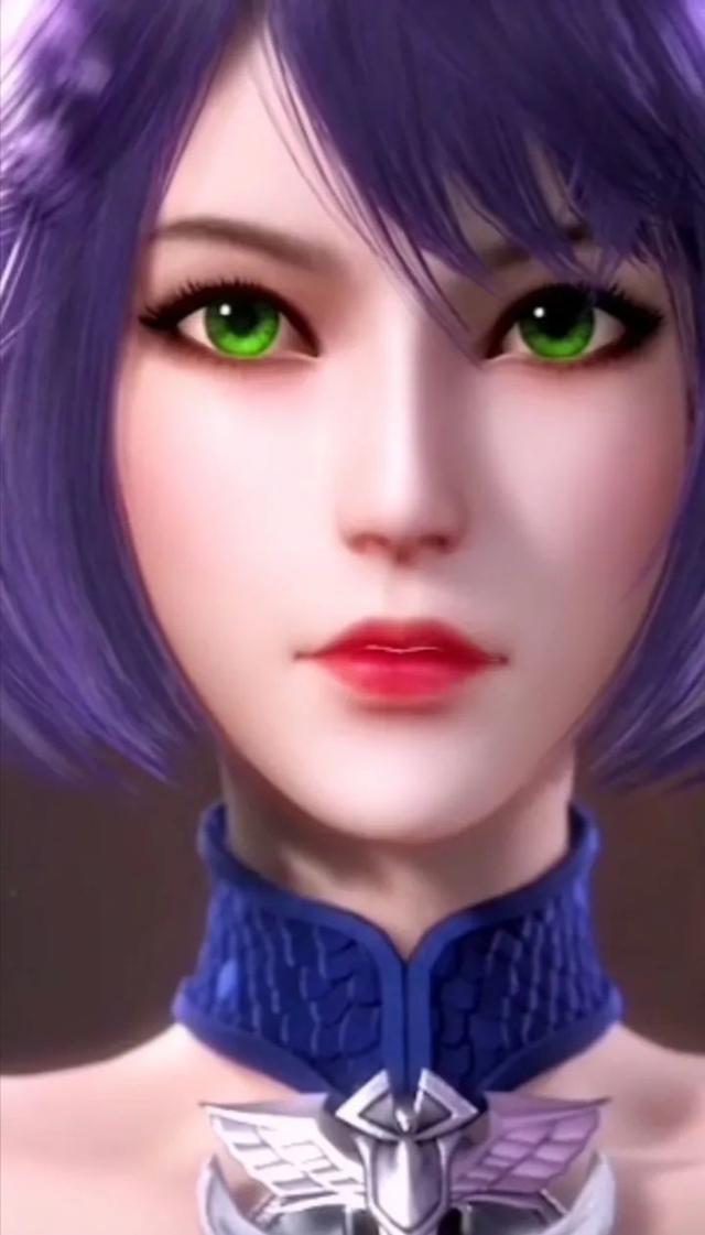 斗罗大陆独孤雁壁纸头像 | 紫发绿眸的“蛇蝎美人”