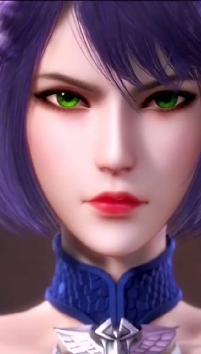 斗罗大陆独孤雁壁纸头像 | 紫发绿眸的“蛇蝎美人”