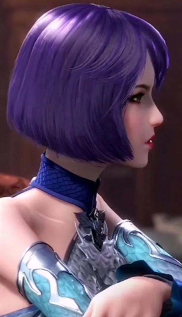 斗罗大陆独孤雁壁纸头像 | 紫发绿眸的“蛇蝎美人”