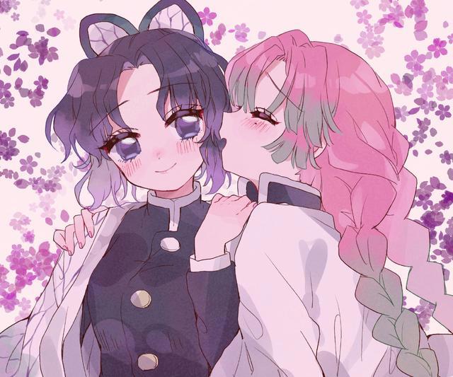 鬼灭之刃甘露寺蜜璃x蝴蝶忍同人文及本子