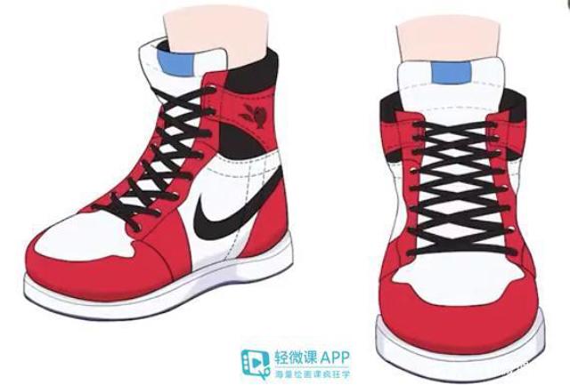 漫画鞋子100种画法