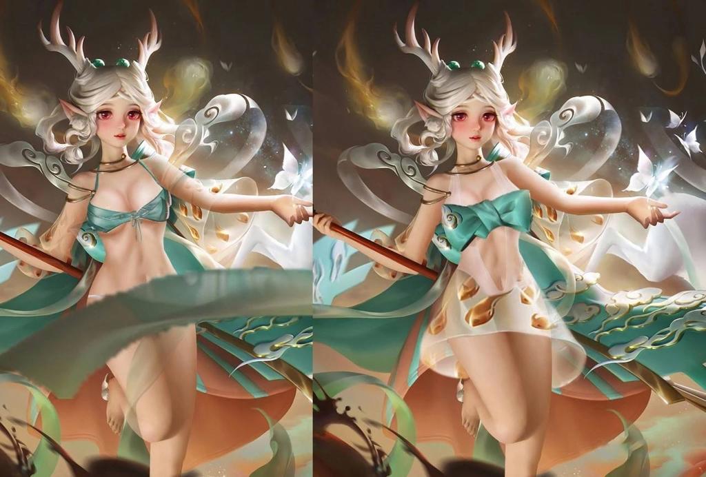 王者荣耀瑶白色液体短篇漫画