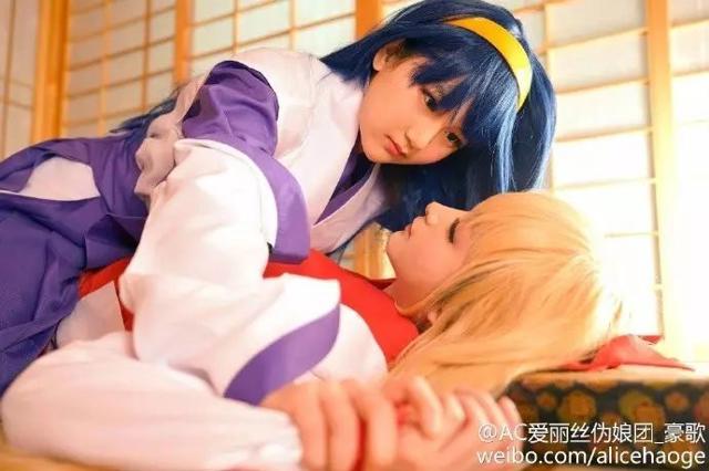 唯美百合神无月的巫女cos,看到后两张表示小小的激动了一下~