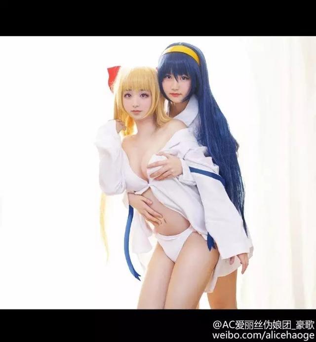 唯美百合神无月的巫女cos,看到后两张表示小小的激动了一下~