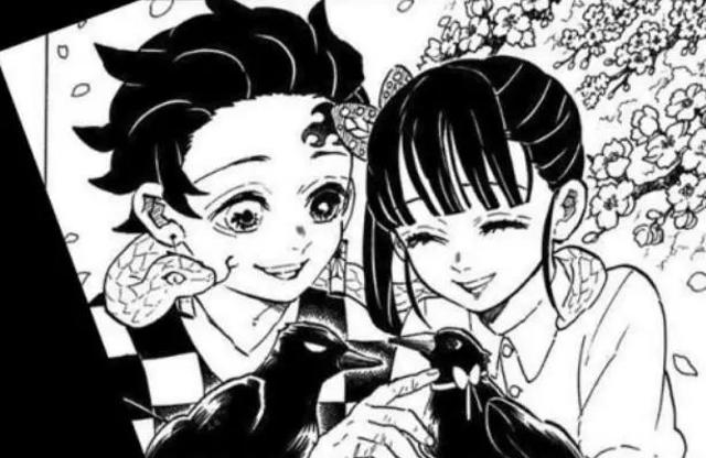 鬼灭之刃附页公开,富冈义勇结婚了?伊之助的对象果然是神崎葵