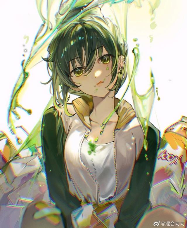 一位喜欢vocaloid的神仙画师!画miku的插图