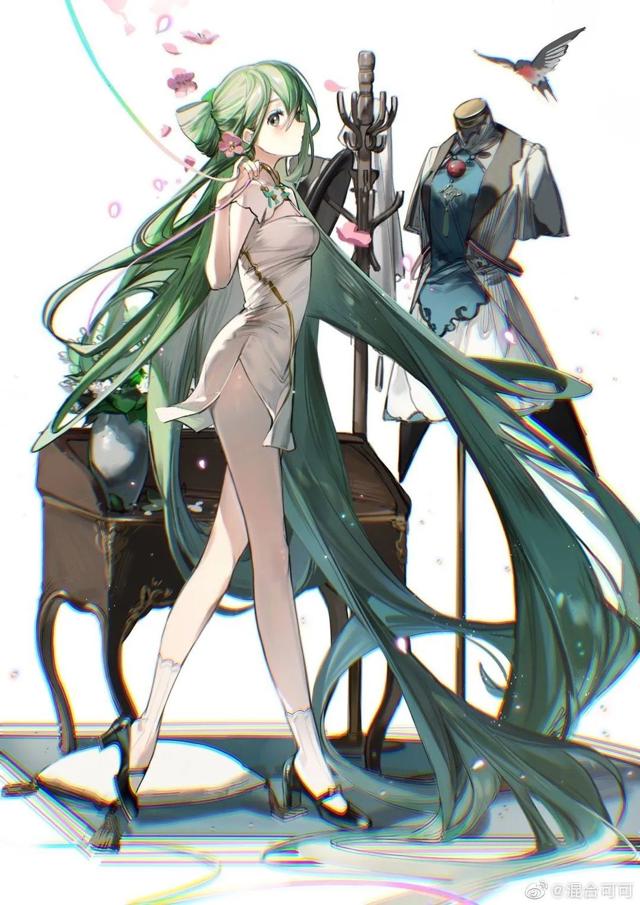 一位喜欢vocaloid的神仙画师!画miku的插图