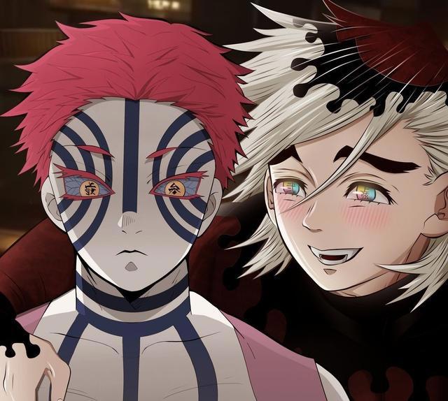 鬼灭之刃童磨猗窝座无惨车文图本子