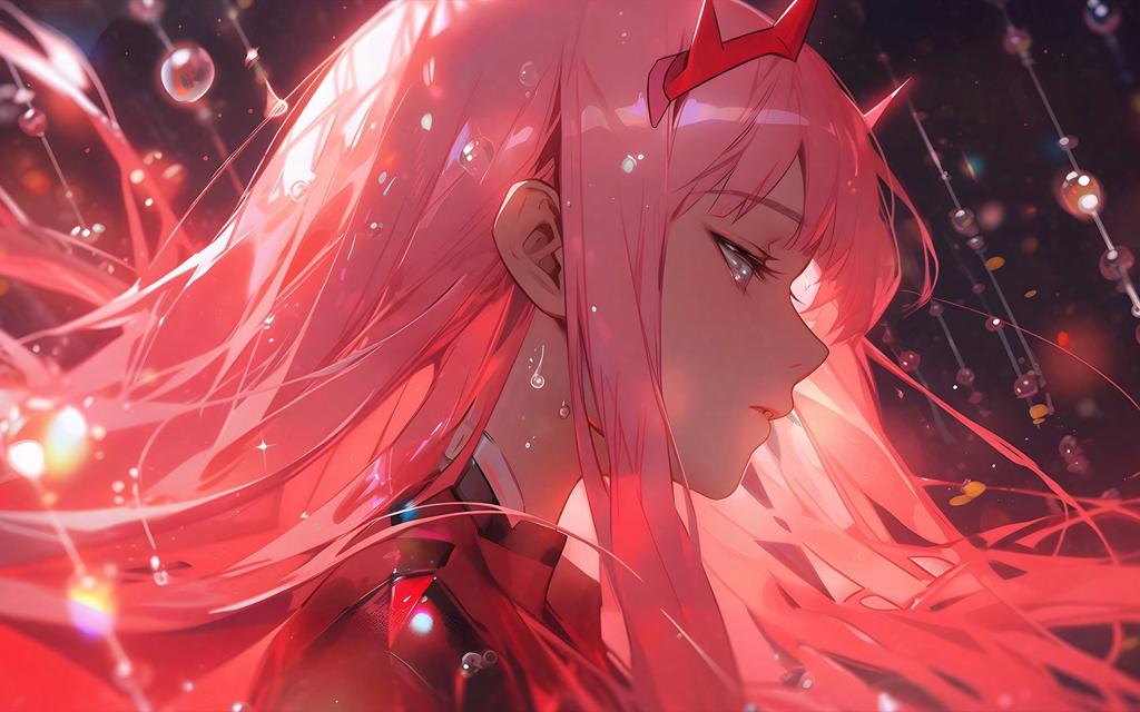 国家队02 darling in the franx 雨滴系列 原创4k高清平板电脑壁纸