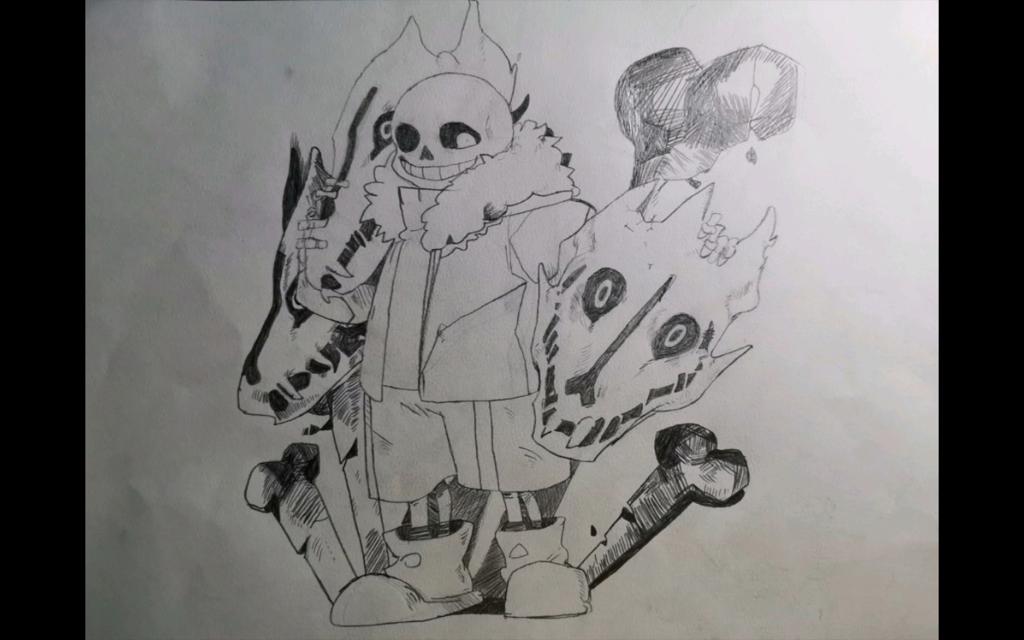 一个画渣画的sans