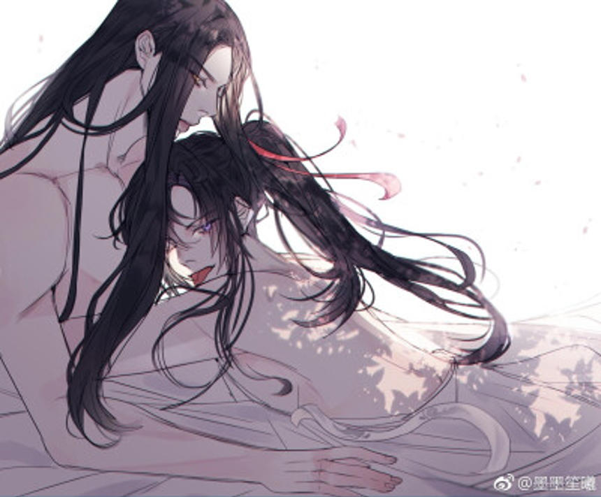 魏无羡魏婴蓝忘机蓝湛含光君,招阴旗,金陵(˙o˙) 画师id twpic:rambd