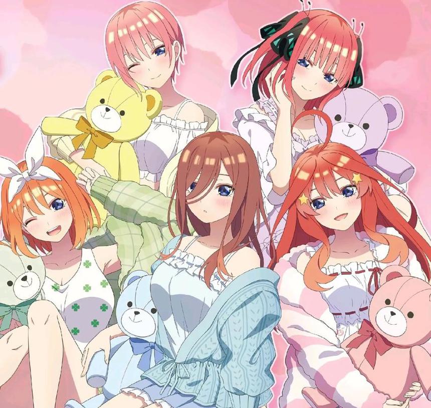 100张图,五等分的花嫁,五姐妹同框合集#五等分的花嫁 #五 - 抖音